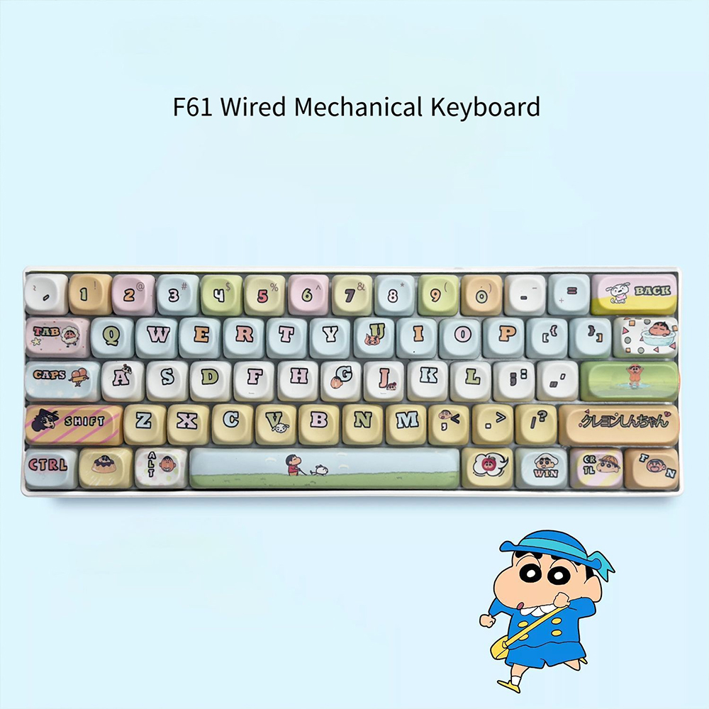 Pc Gaming Editing - Clavier mécanique Crayon Shin-Chan 61 touches,