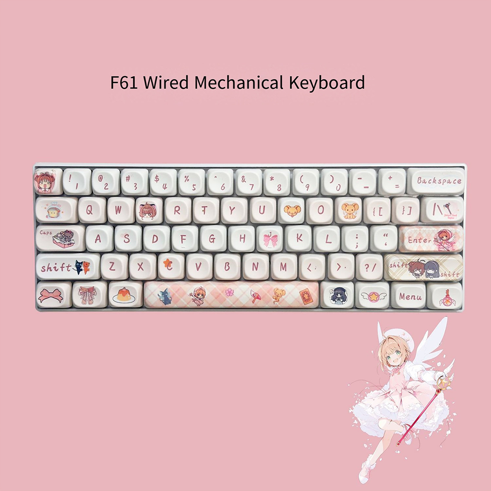 Pc Gaming Editing - Clavier mécanique Cardcaptor Sakura 61 touches,
