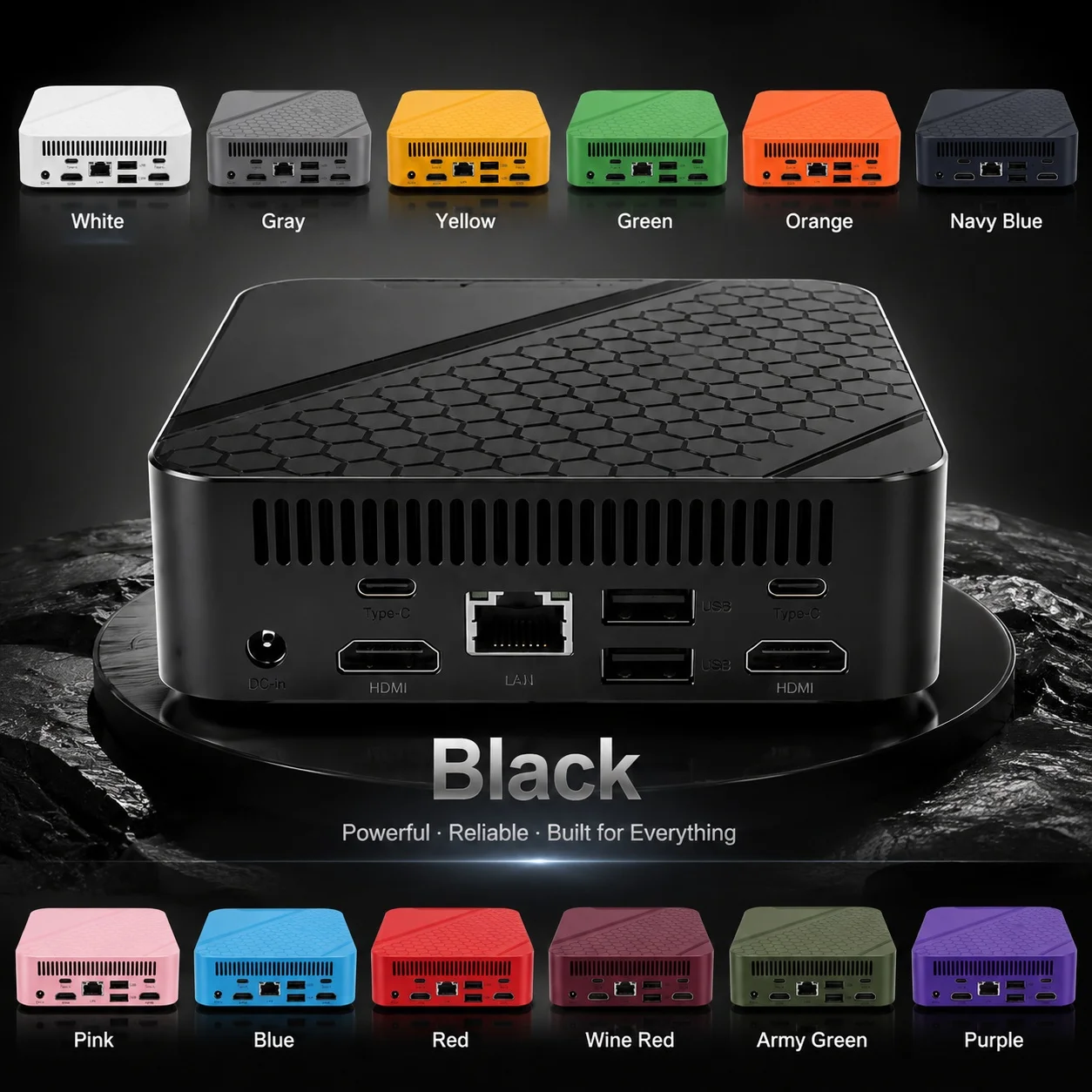 Mini PC portable coloré Intel  - Pc Gaming Editing avis et prix