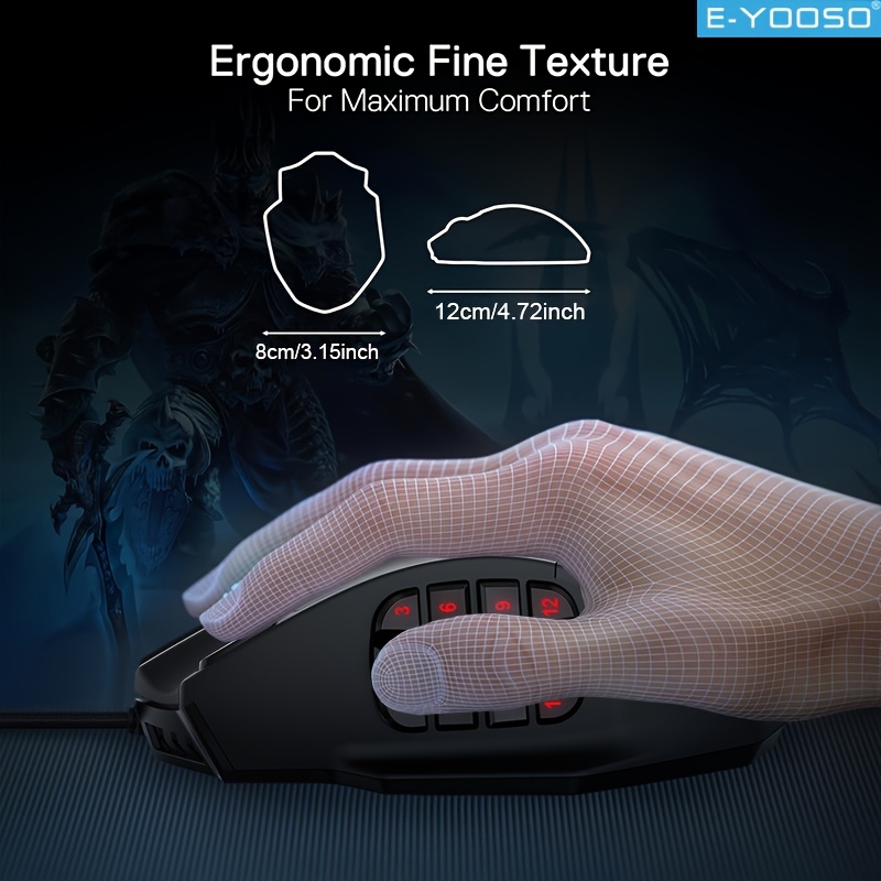 E-YOOSO rvb souris de jeu fila - Pc Gaming Editing avis et prix