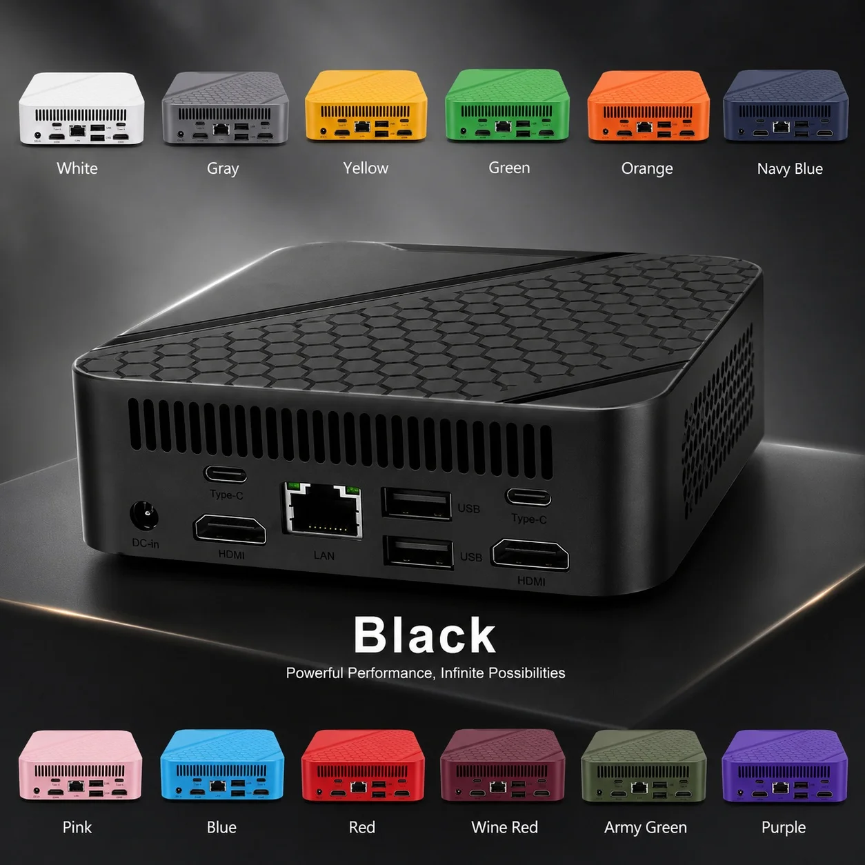Mini PC portable coloré, Intel - Pc Gaming Editing avis et prix