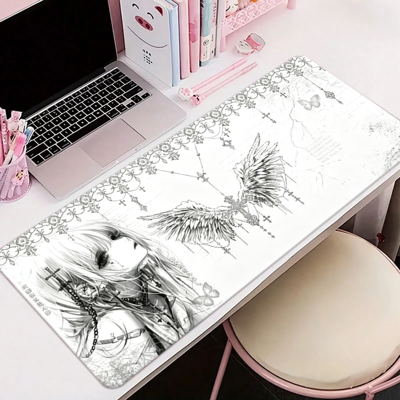 Tapis de souris en cuir noir e - Pc Gaming Anime avis et prix
